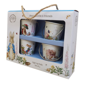 Peter Rabbit Eimer Eierbecher im 4er Set