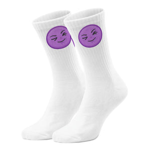 epicsocks Emo Moods Zwinker Gesicht Socken in 37-41 im Paar