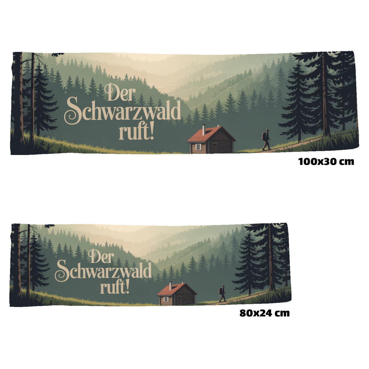 Schwarzwald Eishandtuch mit Waldmotiv - Der Schwarzwald ruft!