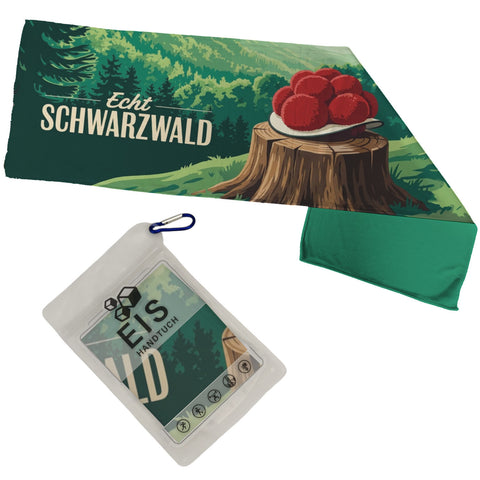 Schwarzwald Eishandtuch mit Bollenhut - Echt Schwarzwald