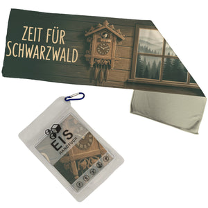 Schwarzwald Eishandtuch mit Kuckucksuhr - Zeit für Schwarzwald