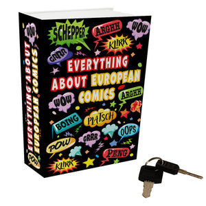 Comic Fan Booksafe mit Spruch: European Comics