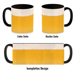 Kaffeebecher mit Bier Motiv