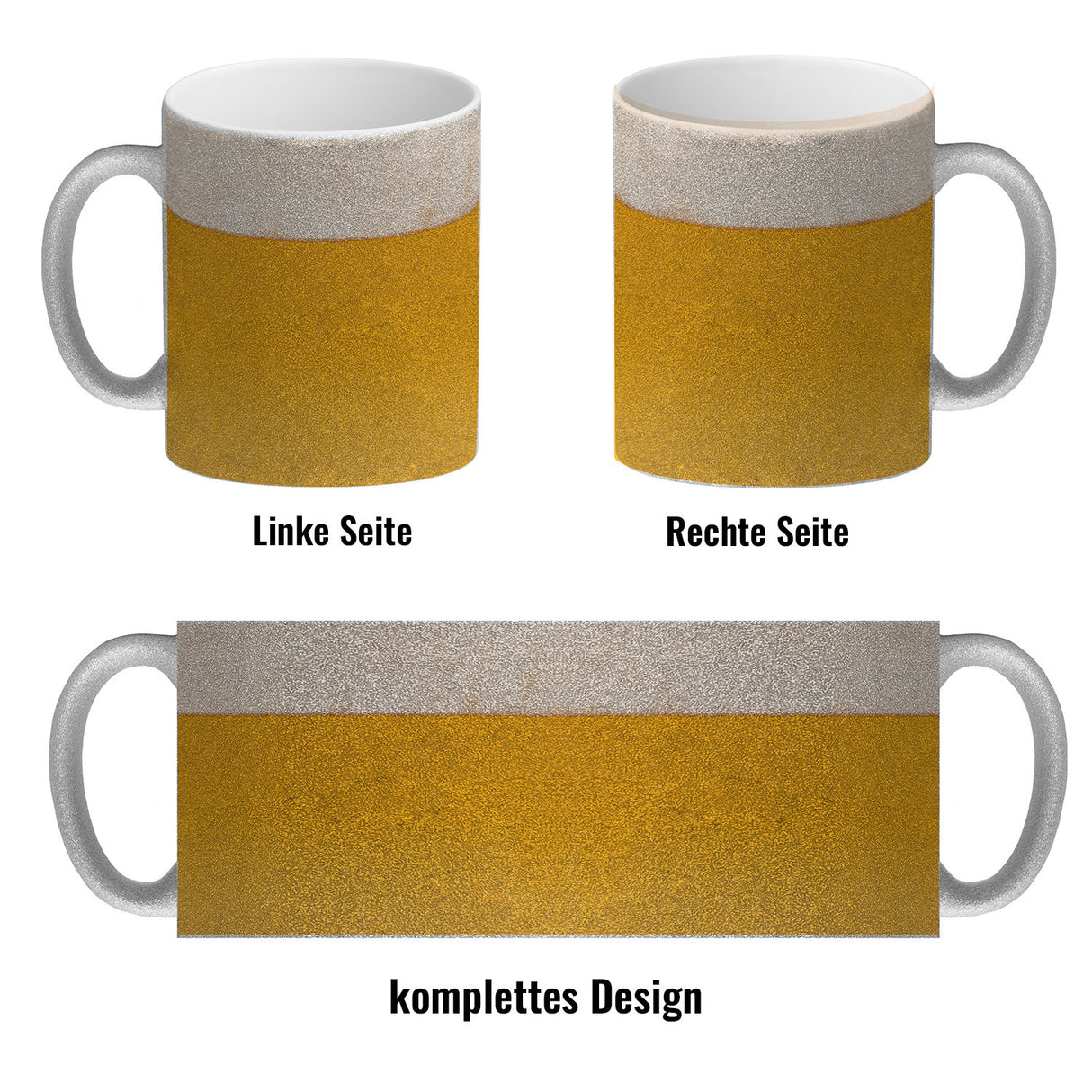 Kaffeebecher mit Bier Motiv