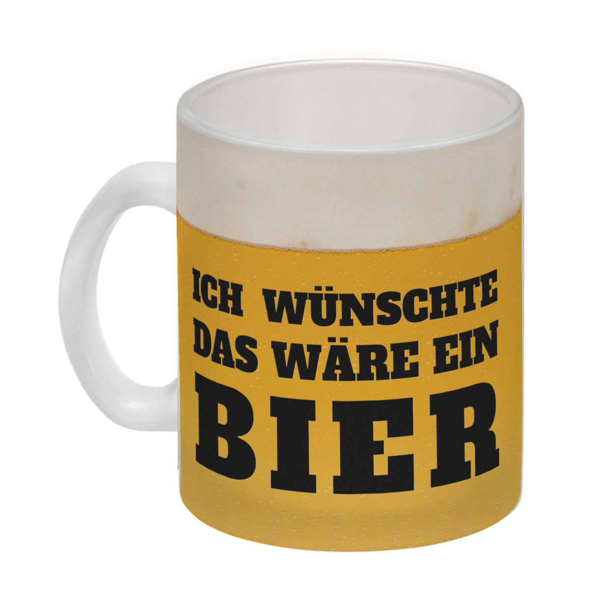 Ich wünschte das wäre ein Bier Kaffeebecher mit Bier Motiv