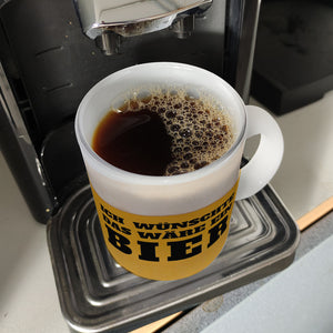 Ich wünschte das wäre ein Bier Kaffeebecher mit Bier Motiv