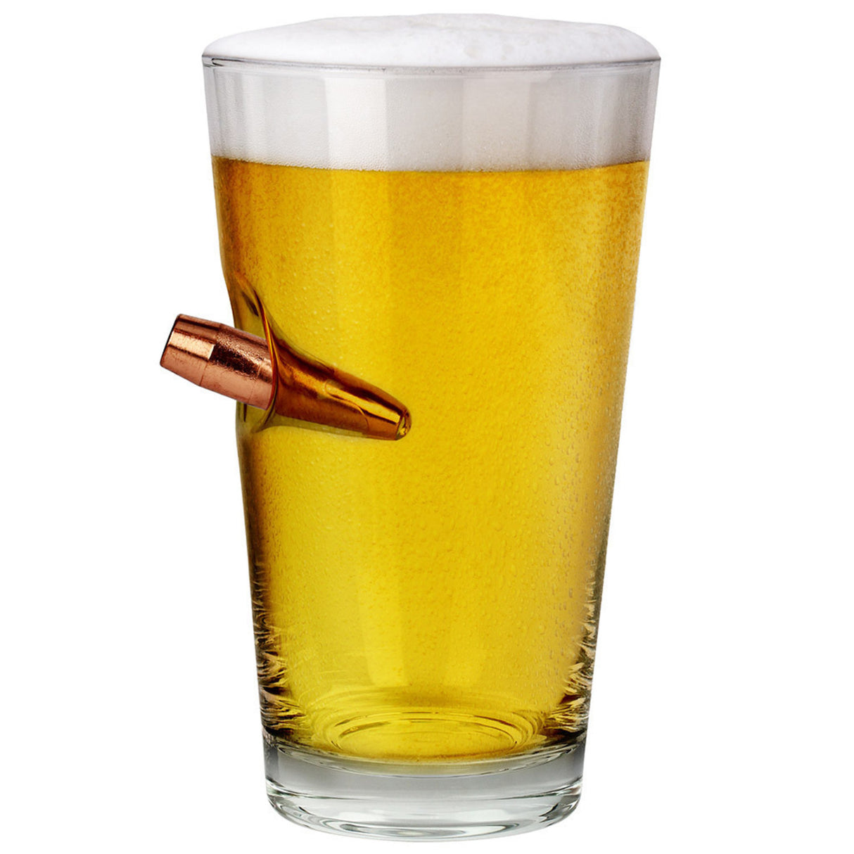 Last Man Standing Bierglas mit Patrone im Glas