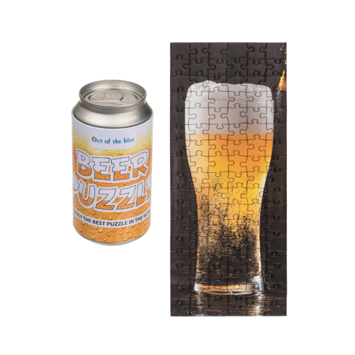 Bier Puzzle mit 102 Teilen in Bierdose