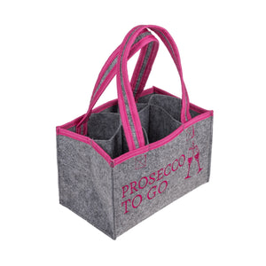 Prosecco to go Tasche für 6 kleine Sektflaschen