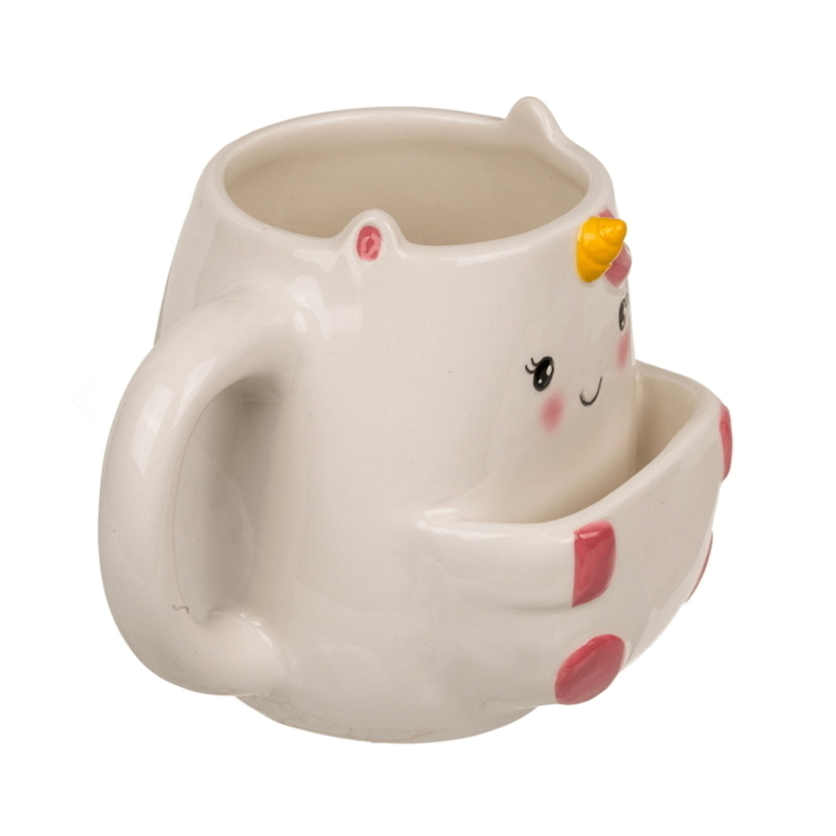 Einhorn Kaffeebecher mit Keksfach