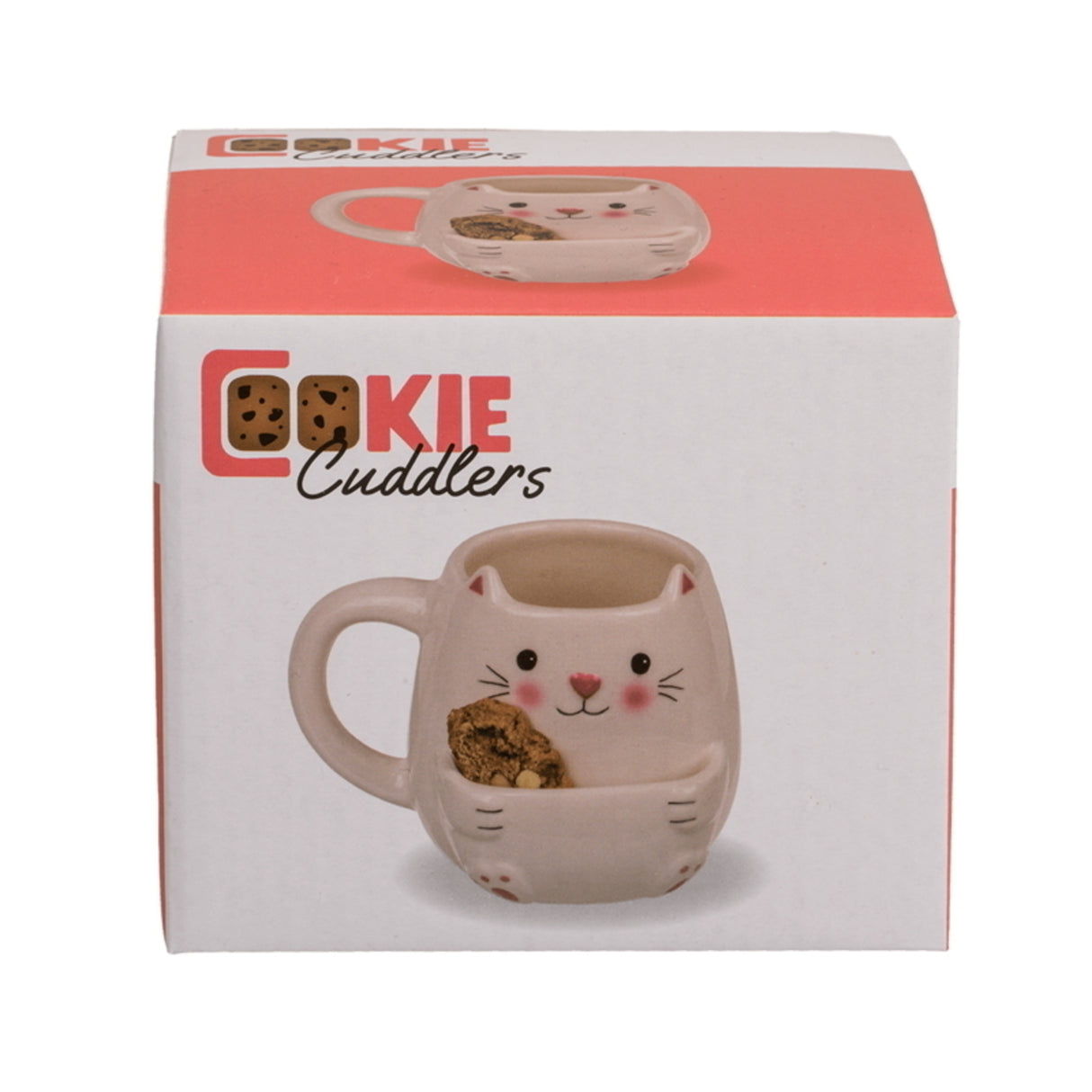 Katze Kaffeebecher mit Keksfach