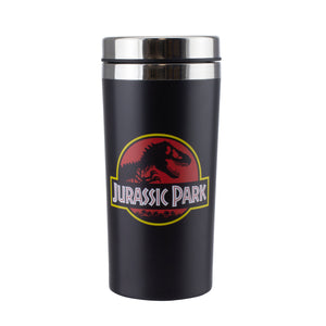 Jurassic Park Logo Thermobecher mit lustigem Spruch
