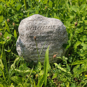 Wetterstein Wetterstation mit lustiger Gravur