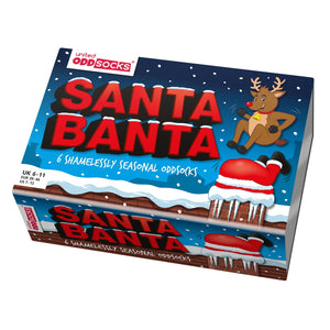 Santa Banter Weihnachten Oddsocks Socken in 39-46 im 6er Set