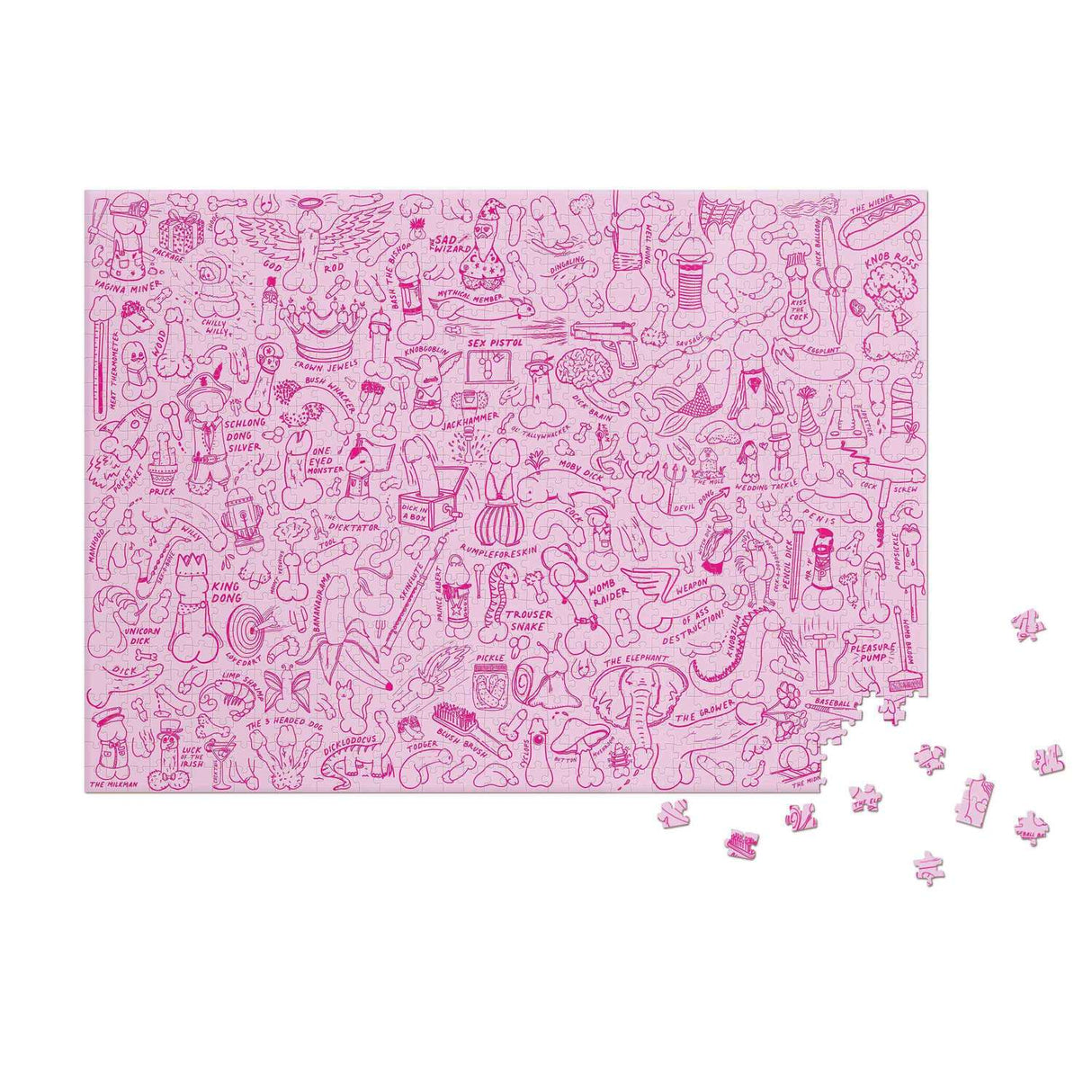 Penis Puzzle mit 1000 Teilen