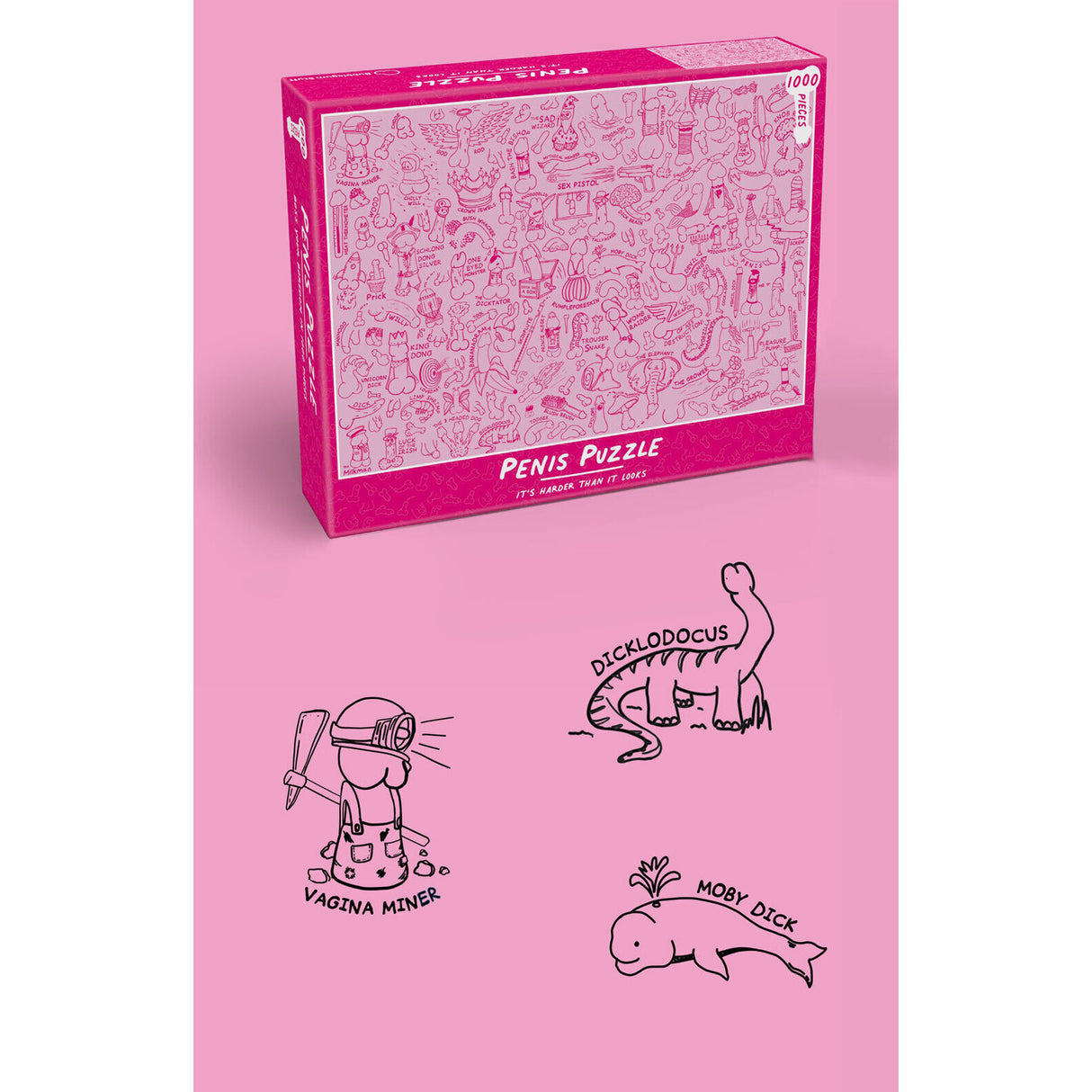 Penis Puzzle mit 1000 Teilen