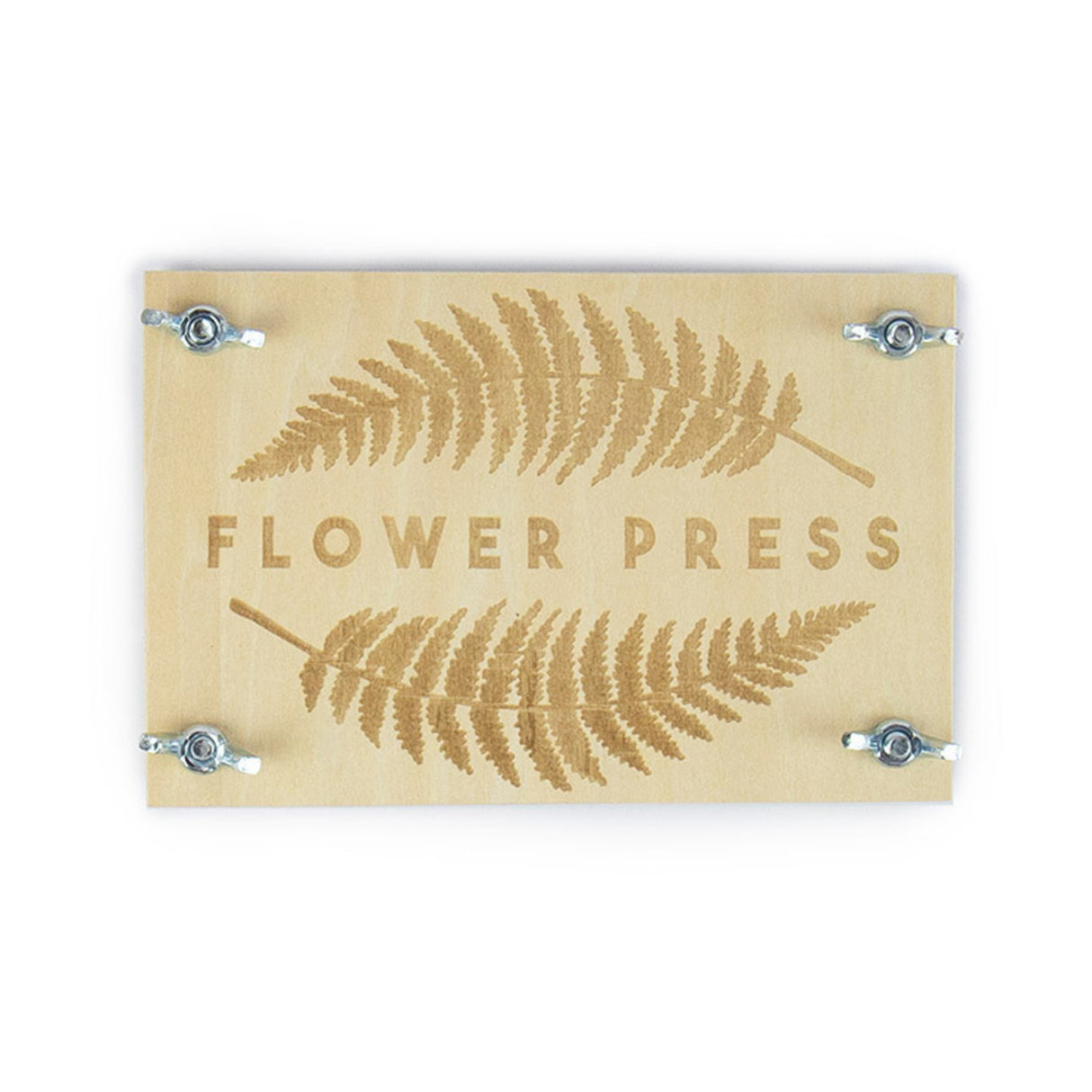 DIY Blumenpresse aus Holz