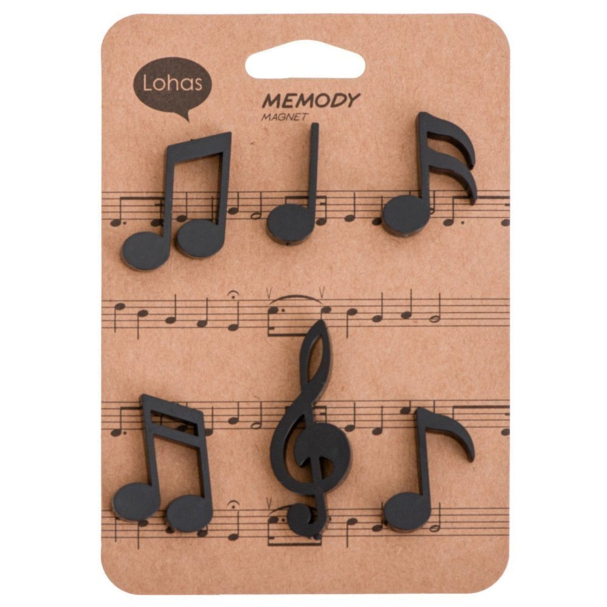 Musiknoten Kühlschrankmagnete im 6er Set