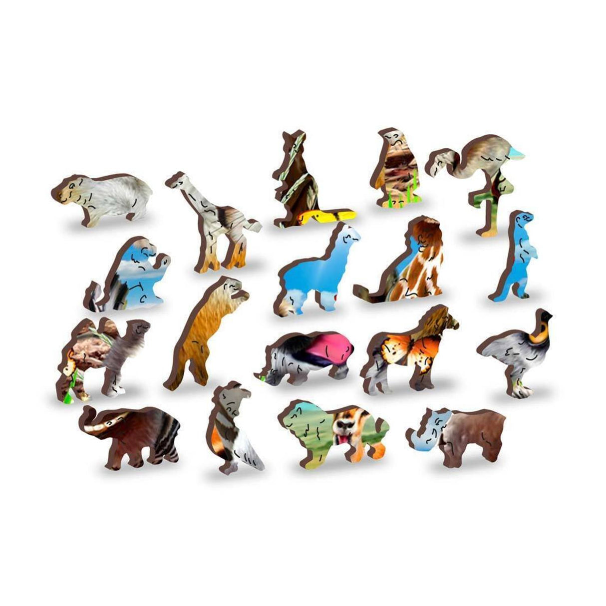 Willkommen in Afrika Puzzle mit 150 Teilen aus Holz