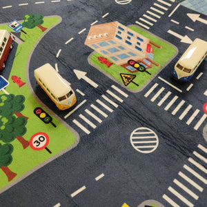 Flughafen Straße Spielteppich mit LED Licht