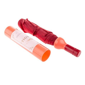 Roséweinflasche Regenschirm