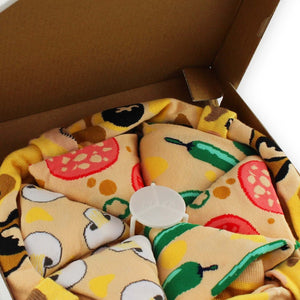 Pizza Socken mit Pizzkarton in 41-45 (4 Paare)