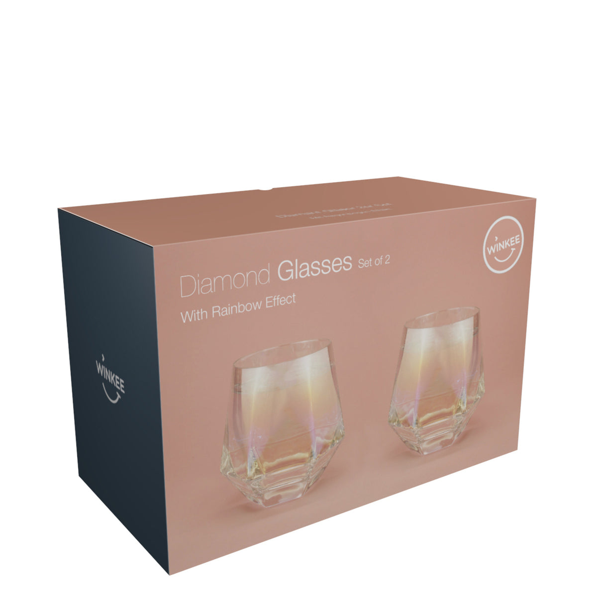 Diamant Whiskeygläser im 2er Set