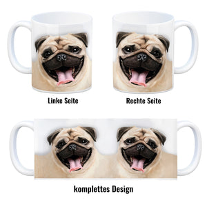 Mops Kaffeebecher