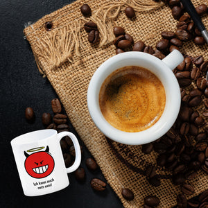 Kaffeebecher mit Spruch: Ich kann auch nett sein!