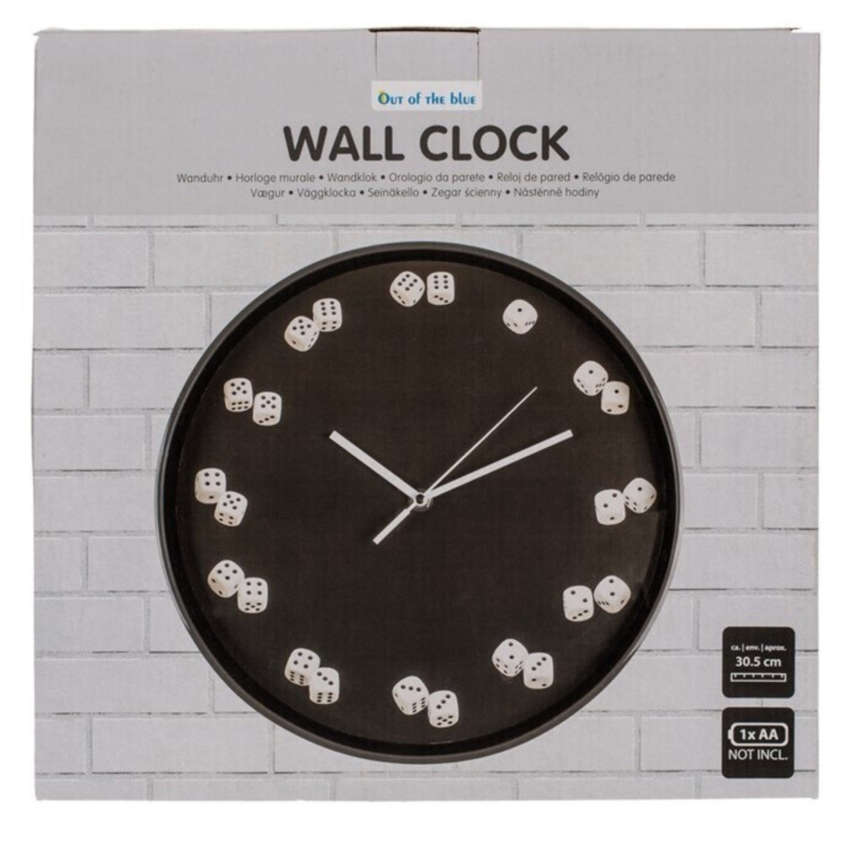 Würfel Wanduhr