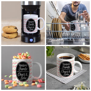 Kaffeebecher mit Spruch: Unsere Familie ist die perfekte ...
