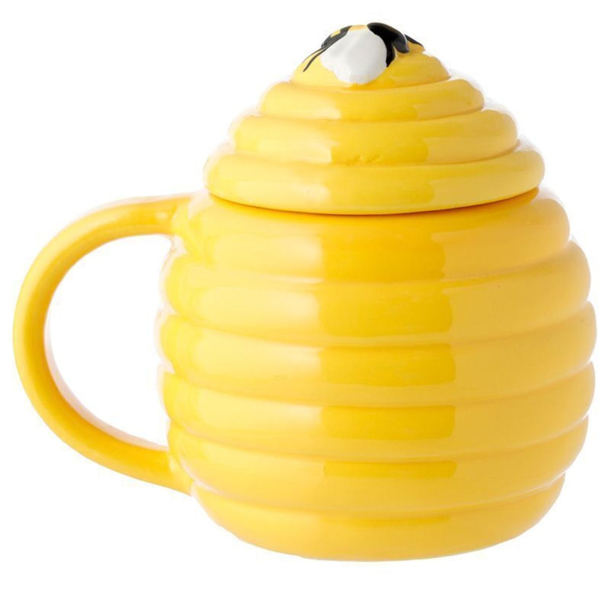 Bienenstock Kaffeebecher mit Deckel