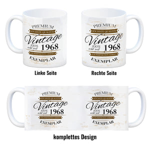 Vintage Tasse 100% echt seit 1968 - Premium Exemplar - Zur Perfektion gereift -