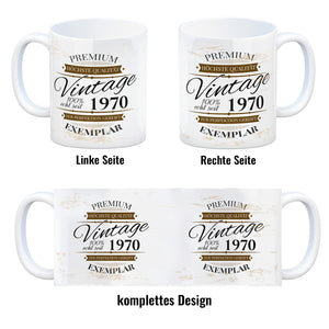 Vintage Tasse 100% echt seit 1970 - Premium Exemplar - Zur Perfektion gereift -