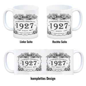 1927 der beste Jahrgang Kaffeebecher
