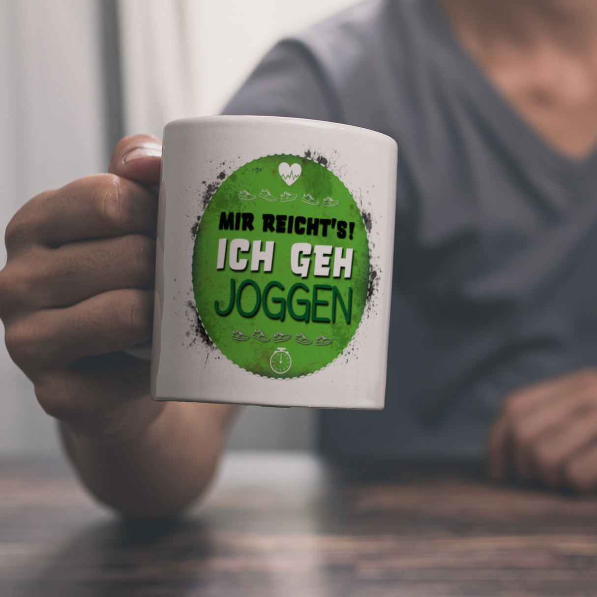 Mir reichts! Ich geh joggen Kaffeebecher