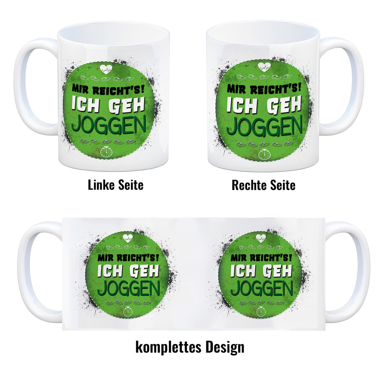 Mir reichts! Ich geh joggen Kaffeebecher