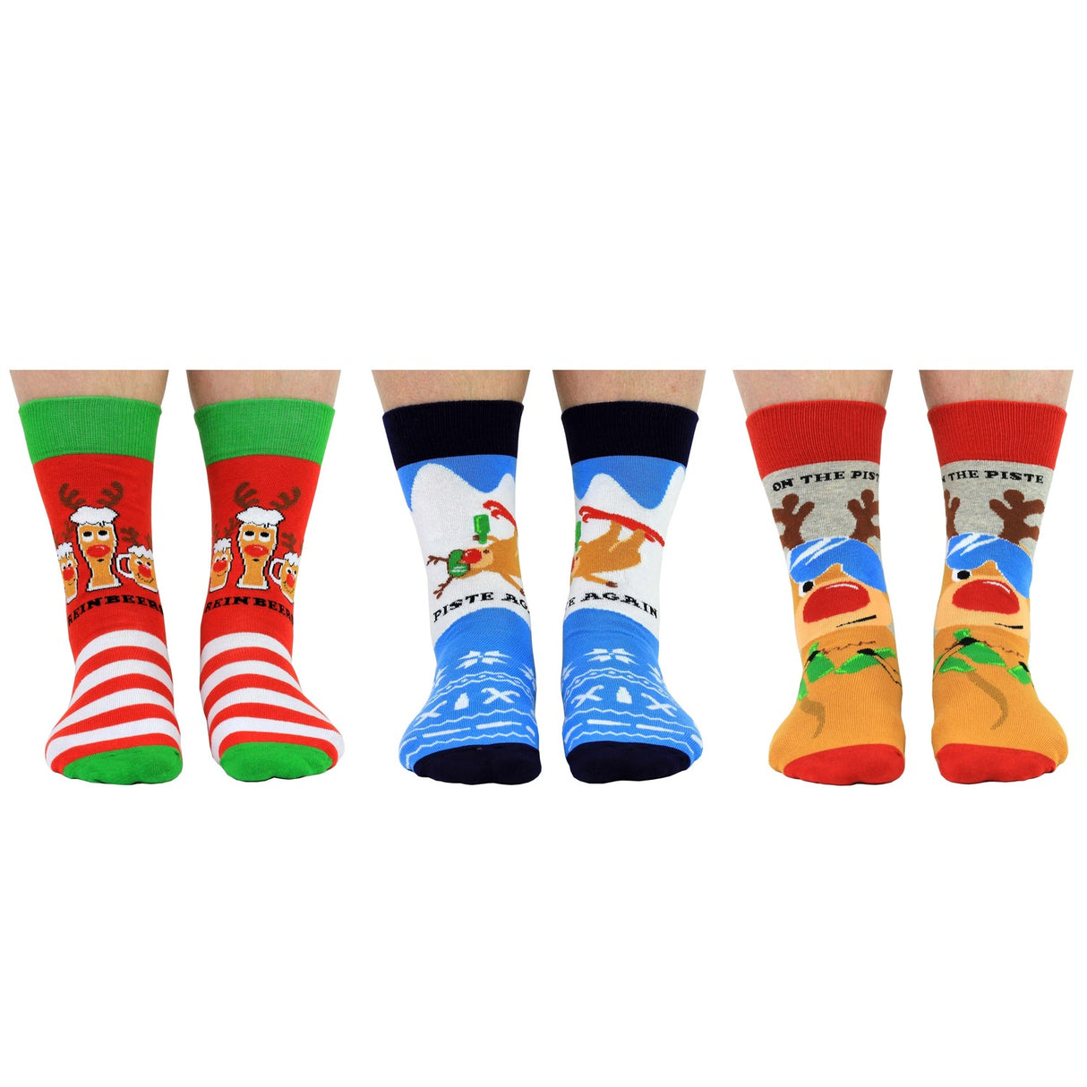 ReinBeers Rentier Socken in 39-46 im 6er Set