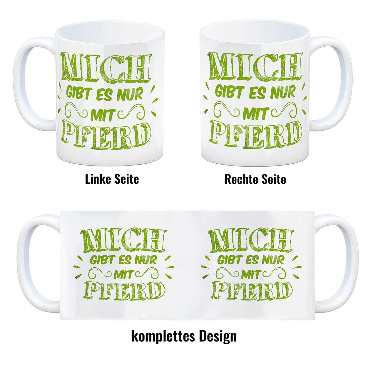 Mich gibt es nur mit Pferd Kaffeebecher