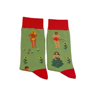 Naked Gardening Garten Soctopus Socken in 37-42 im Paar