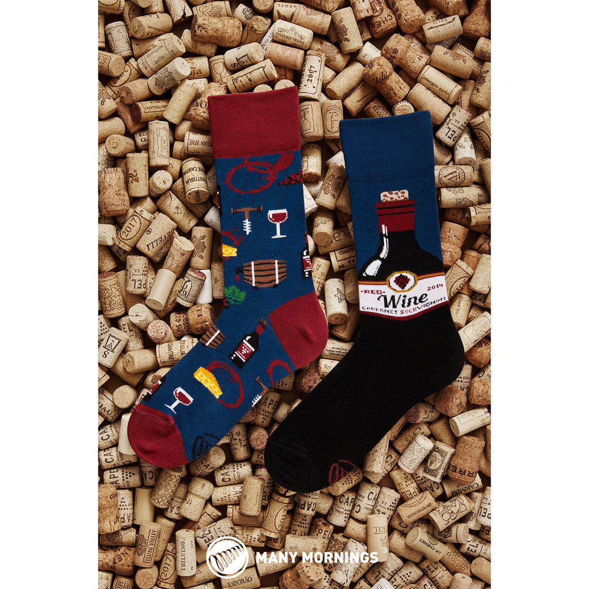 Cabernet Sockvignon Many Mornings Socken in 35-38 im Paar