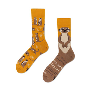 The Meerkat Many Mornings Socken mit Erdmännchen in 39-42 im Paar