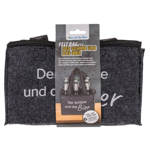 Der Schöne und das Bier Tragetasche für 6 Bierflaschen