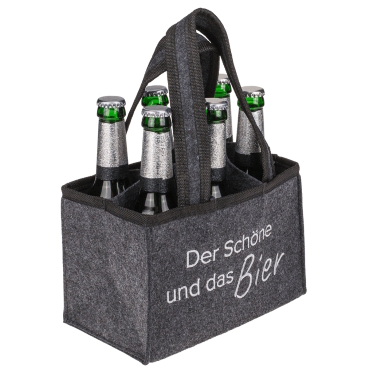 Der Schöne und das Bier Tragetasche für 6 Bierflaschen