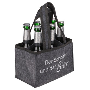 Der Schöne und das Bier Tragetasche für 6 Bierflaschen