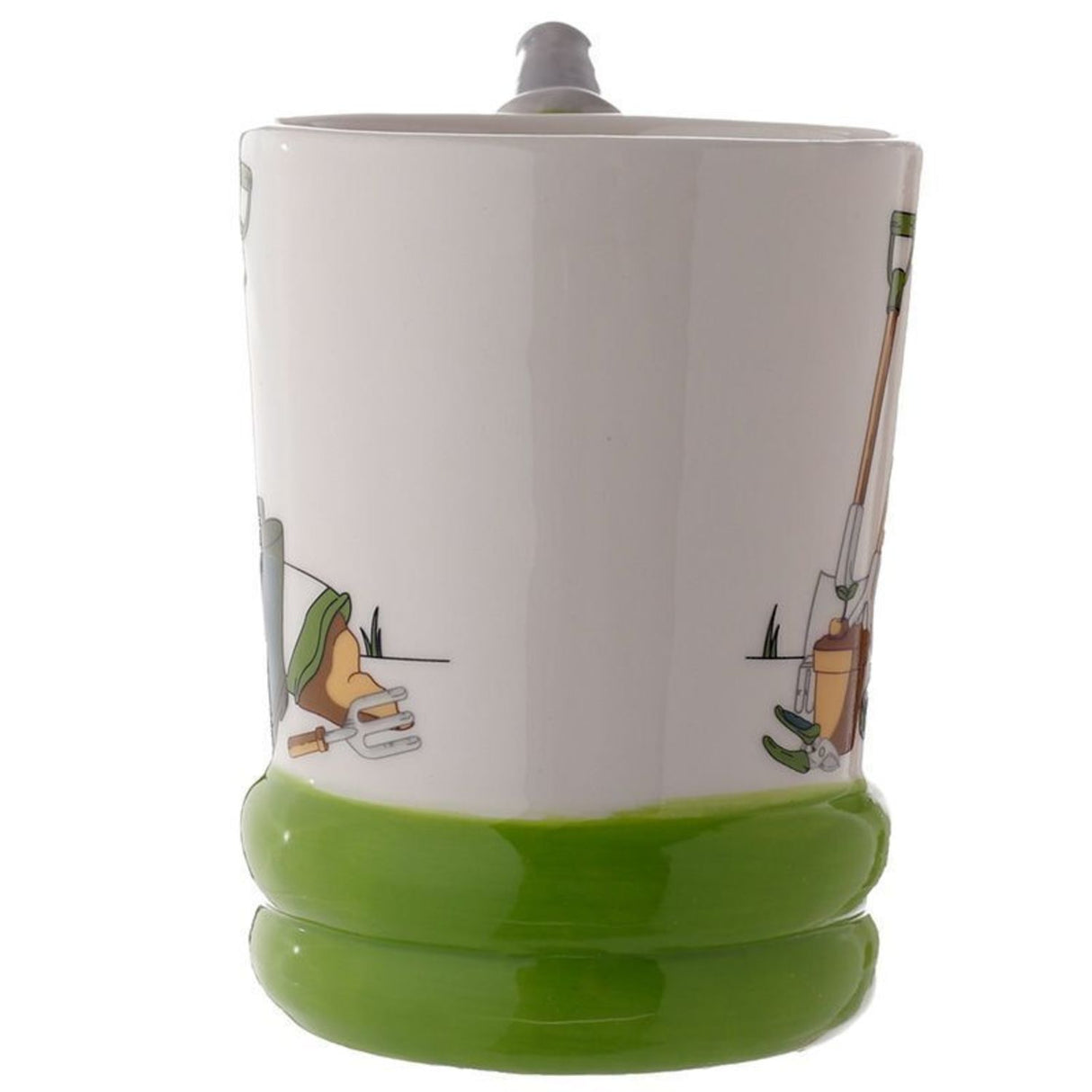 Gartenwerkzeuge Kaffeebecher mit Gartenschlauch Henkel