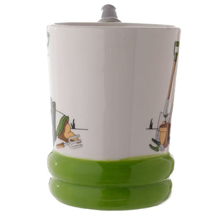 Gartenwerkzeuge Kaffeebecher mit Gartenschlauch Henkel