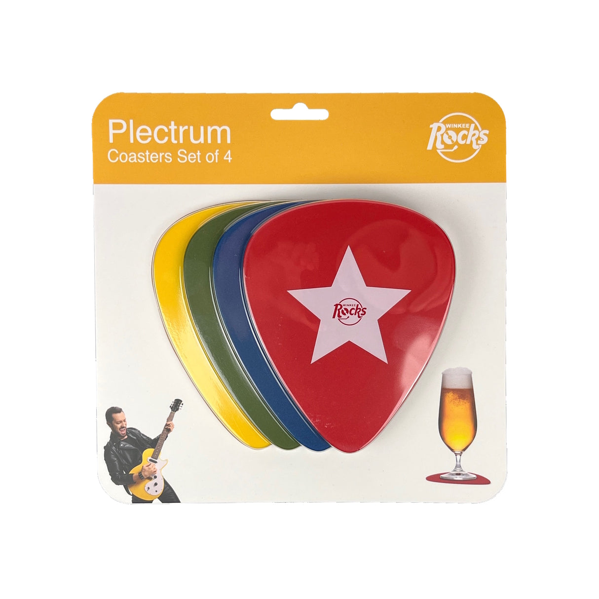 Plektrum Untersetzer im 4er Set