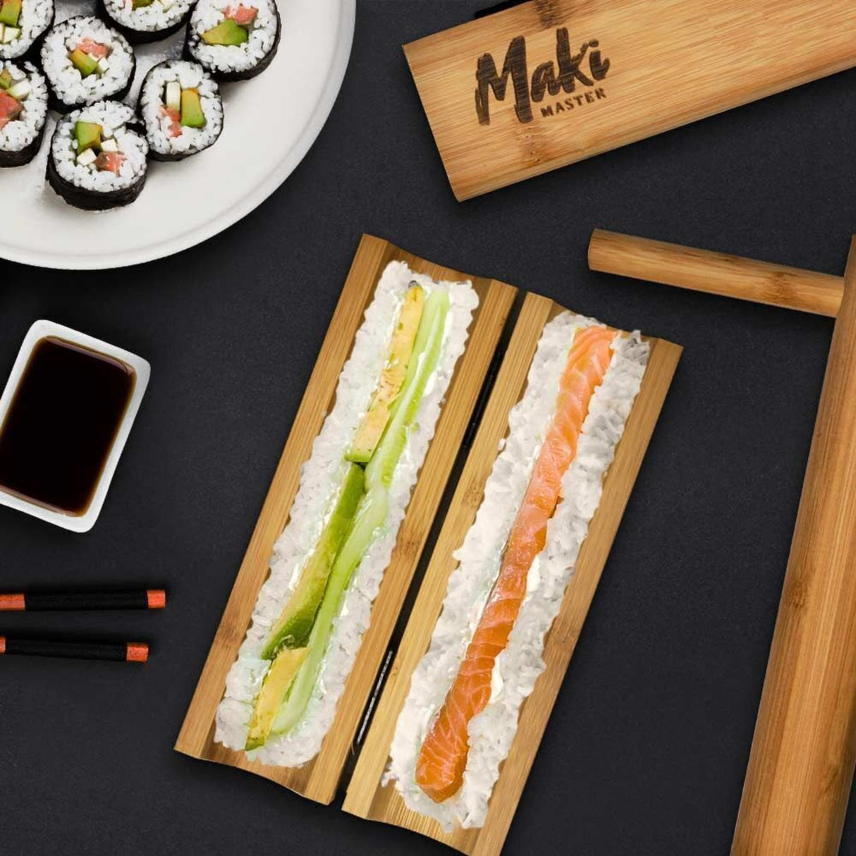Maki Master Sushi Maker aus Bambus