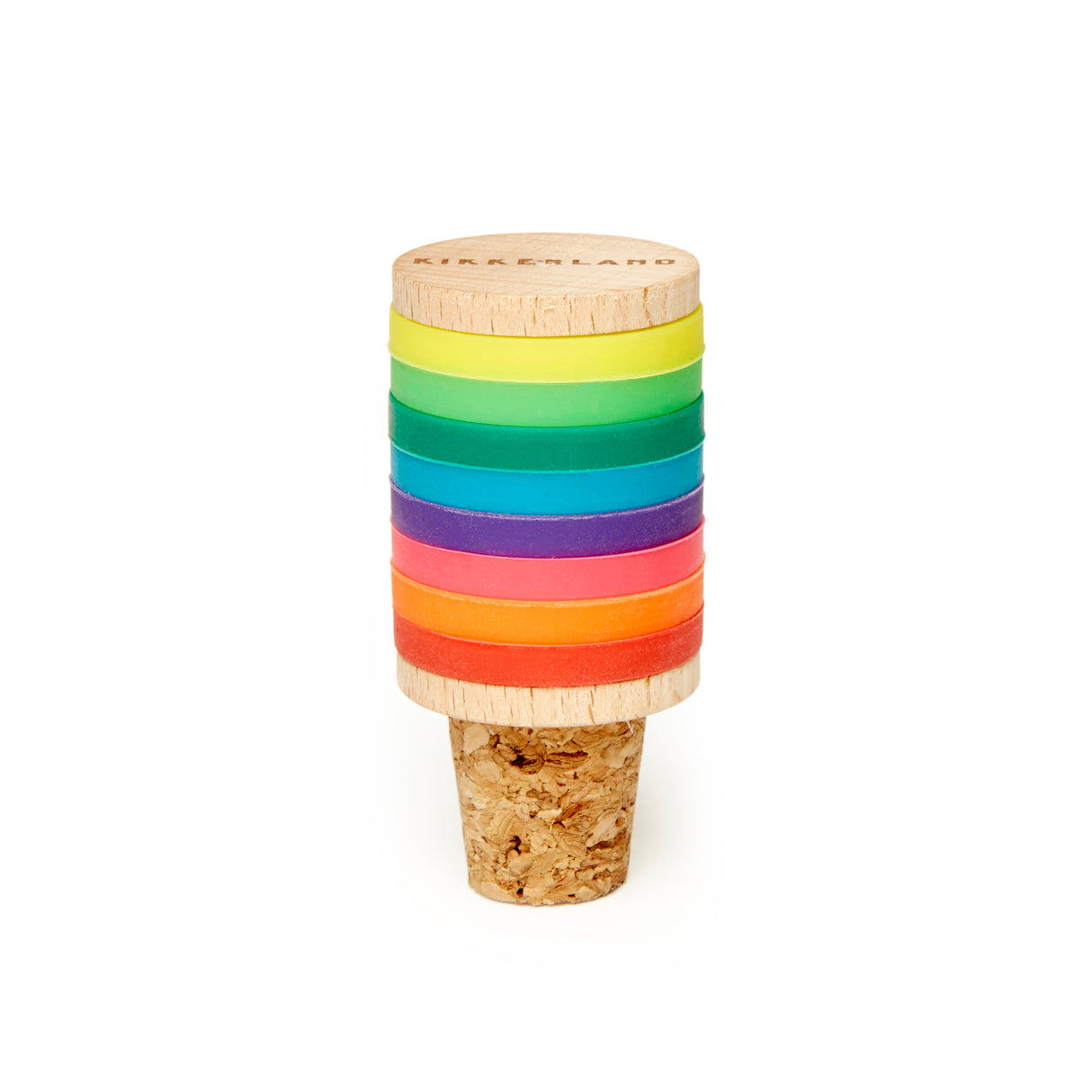 Weinkorken Regenbogen Glasmarkierer im 8er Set